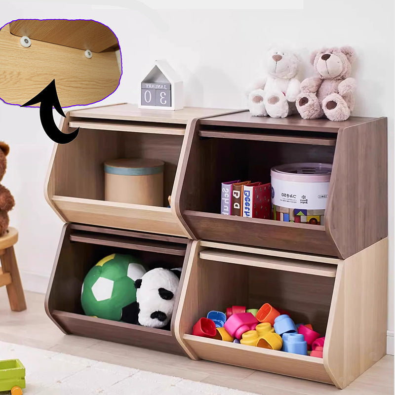 Contemporary Nordic MDF Modular Cube Storage Cabinet Books Toys & Snacks Multi-Layer Organizer With Doors For Bedroom & Living Room