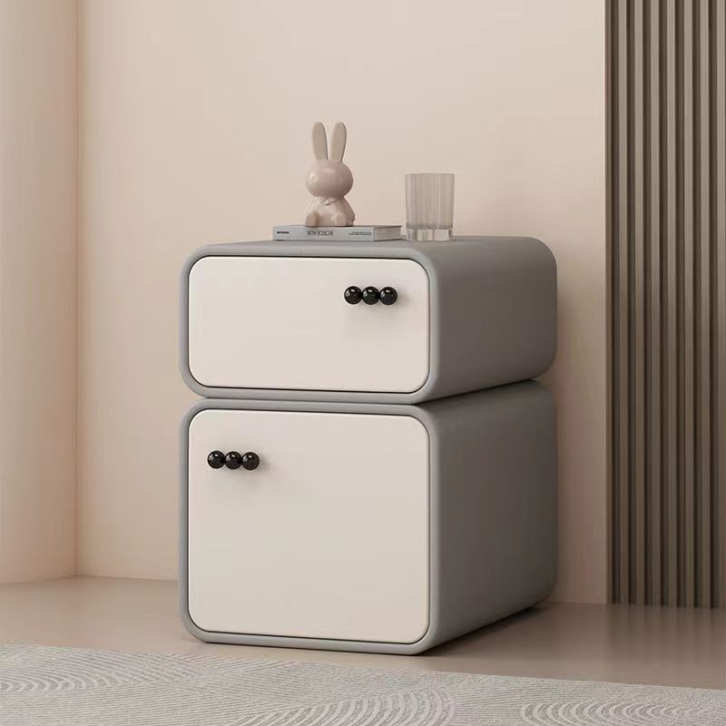Nordic Rectangular Wood Nightstand