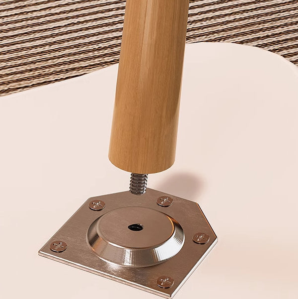 Minimalist Oval Wood Coffee Table