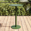 Modern Minimalist Round Iron Outdoor Bar Table 1-Tier For Garden