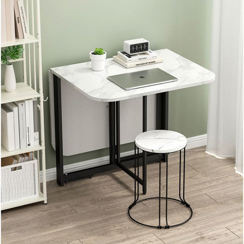 Modern Rectangular Steel Foldable Dining Table