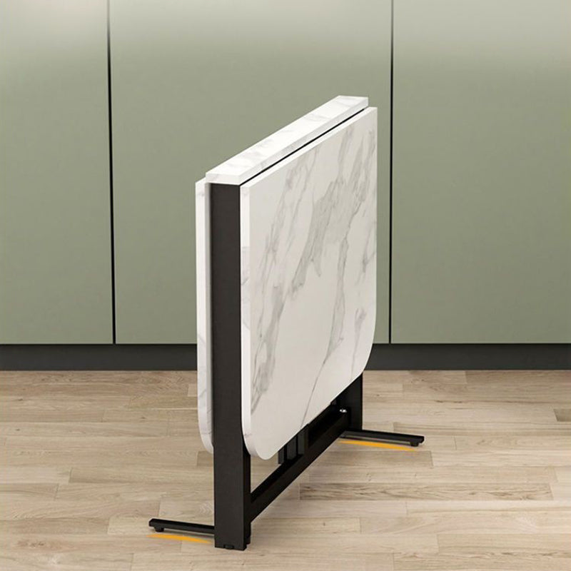 Modern Rectangular Steel Foldable Dining Table