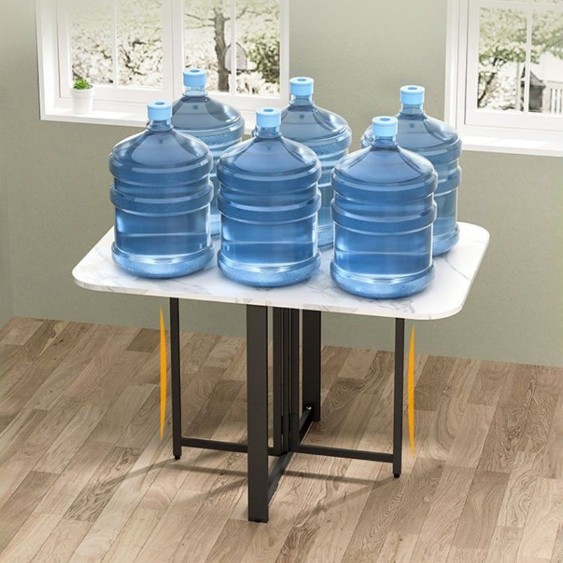 Modern Rectangular Steel Foldable Dining Table