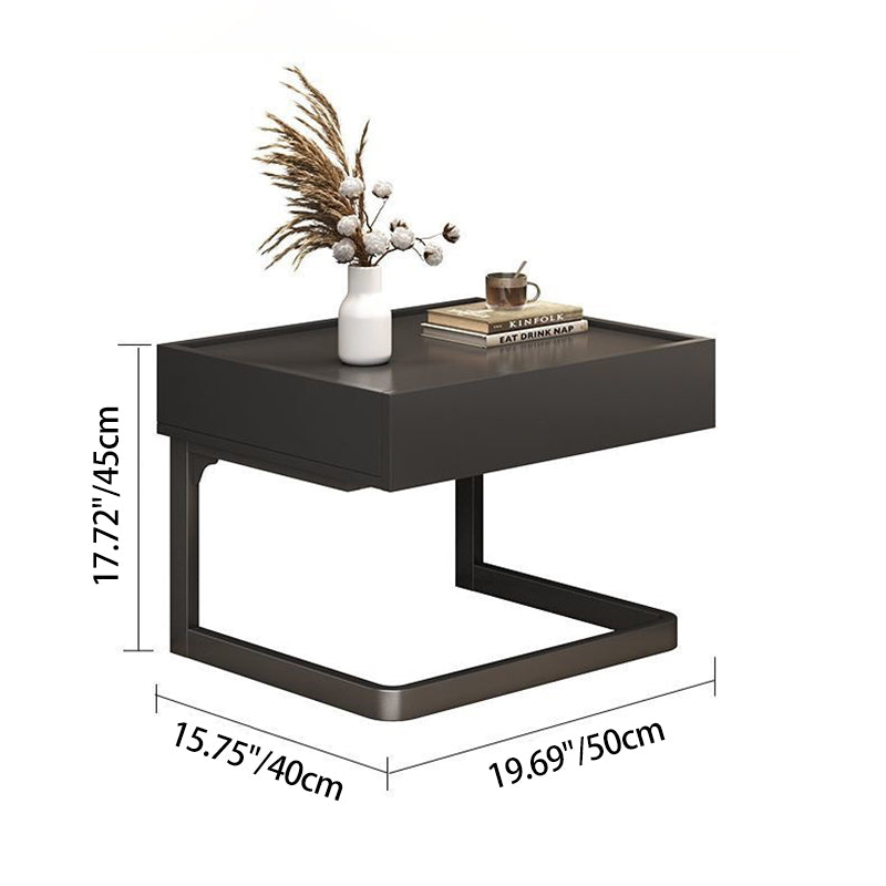 Minimalist Rectangular Iron Nightstand