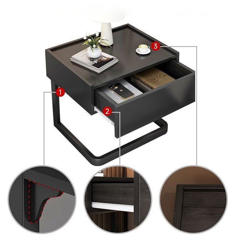 Minimalist Rectangular Iron Nightstand