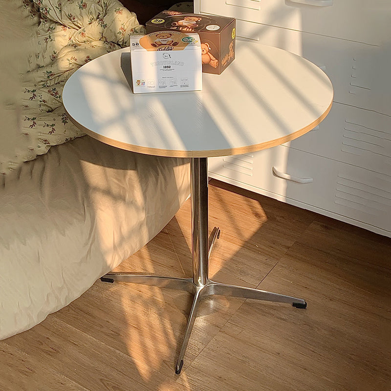 Minimalist Round Stainless Steel Dining Table