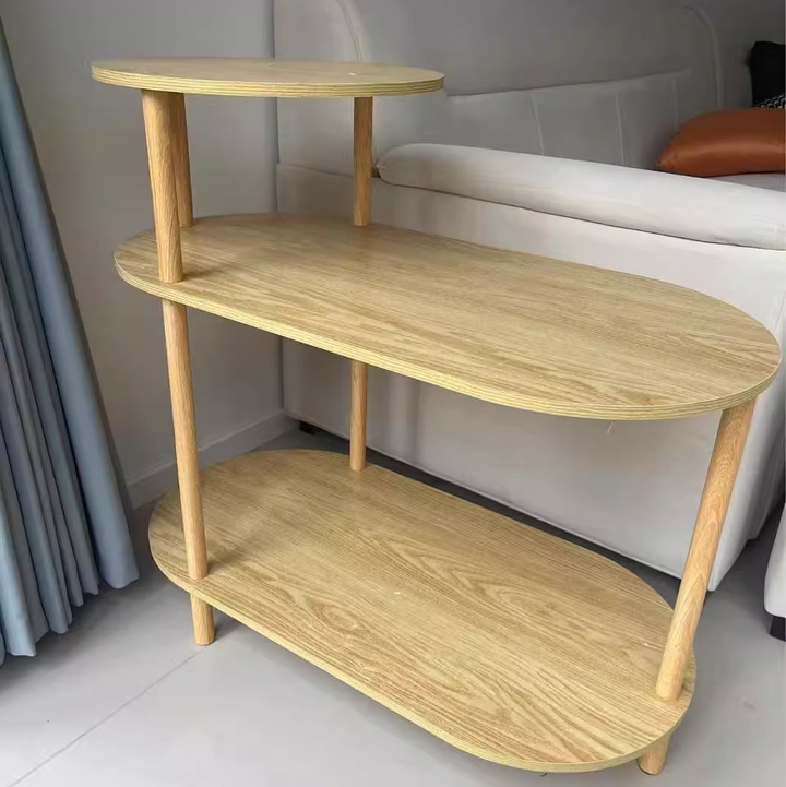 Minimalist Round Solid Wood End Table