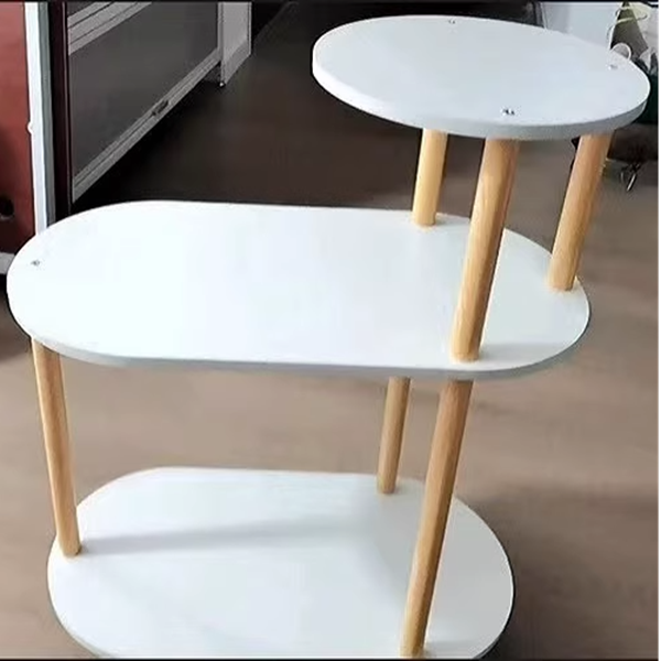 Minimalist Round Solid Wood End Table