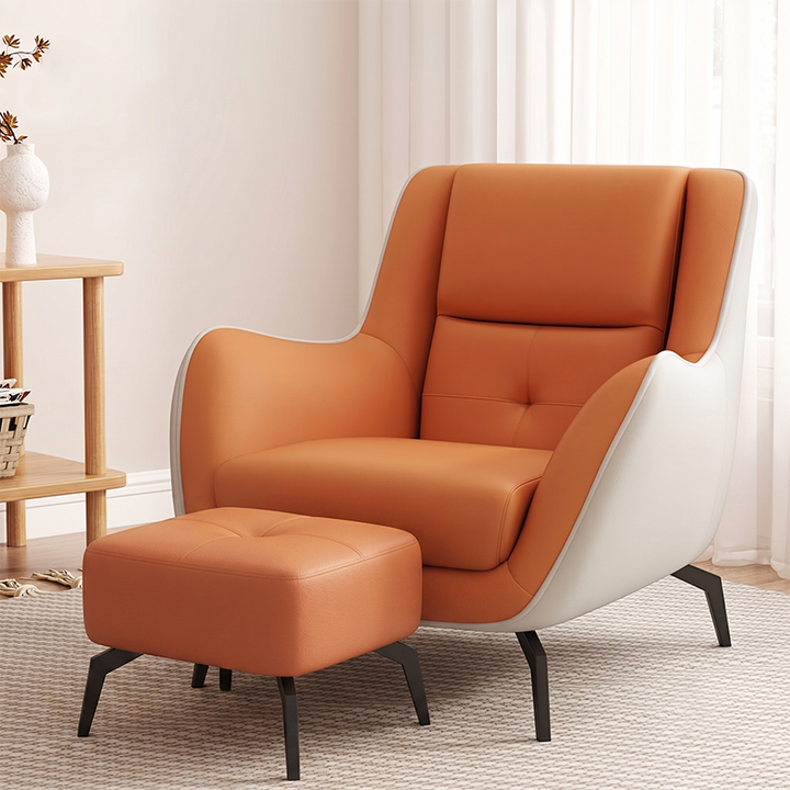 Nordic Square Fabric Accent Chair