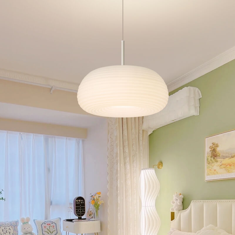 Minimalist Round Iron LED Pendant Light