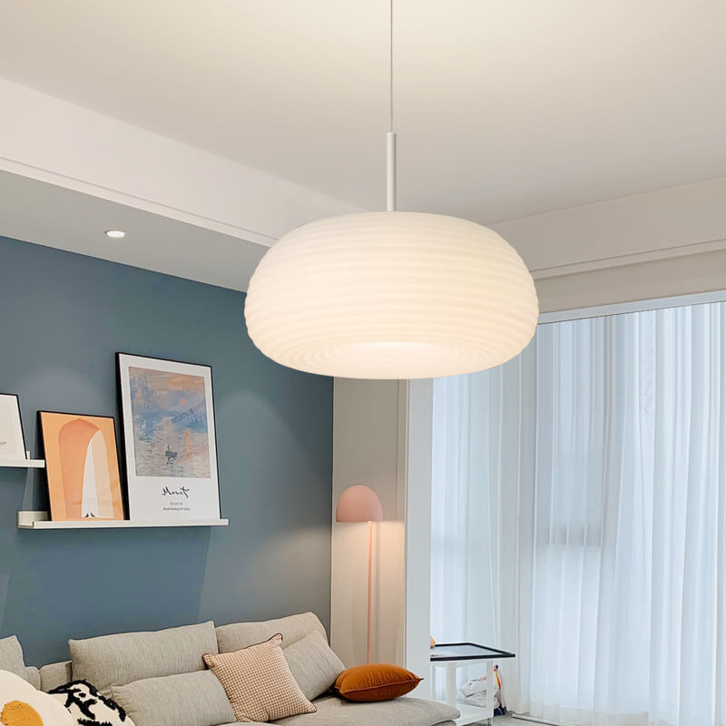 Minimalist Round Iron LED Pendant Light