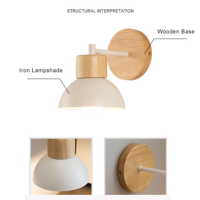 Nordic Wood Wall Sconce
