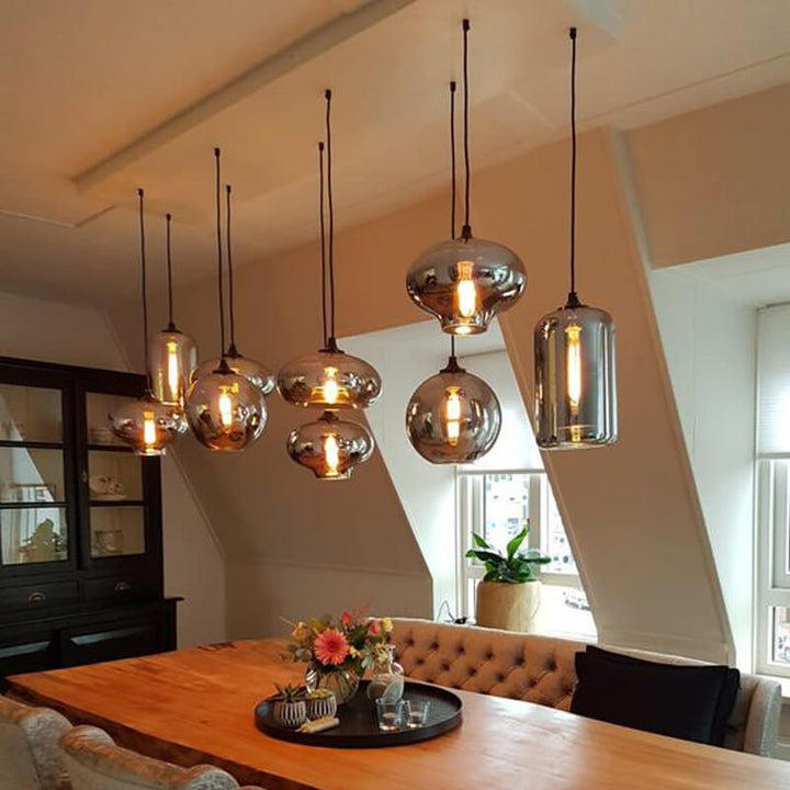 Modern Glass LED Pendant Light