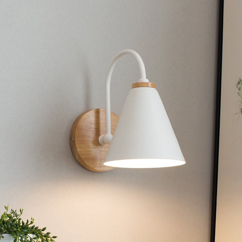 Minimalist Wooden Wall Sconce