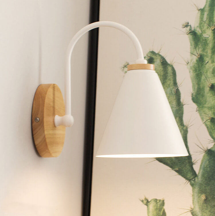 Minimalist Wooden Wall Sconce