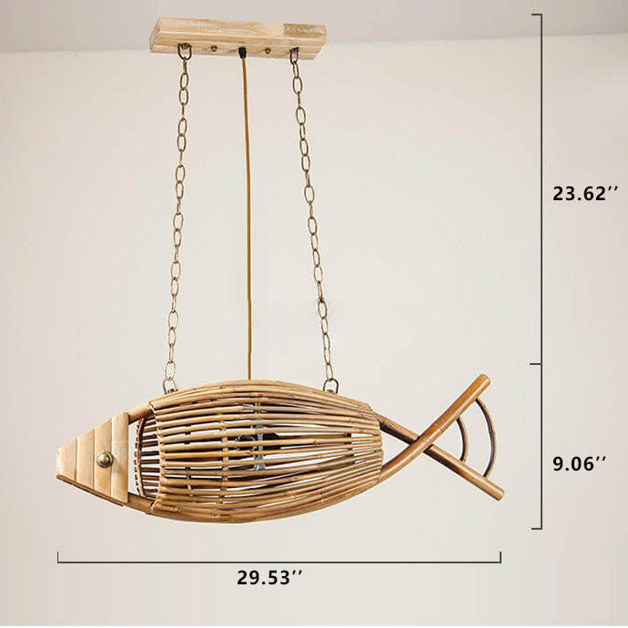 Vintage Bamboo Pendant Light