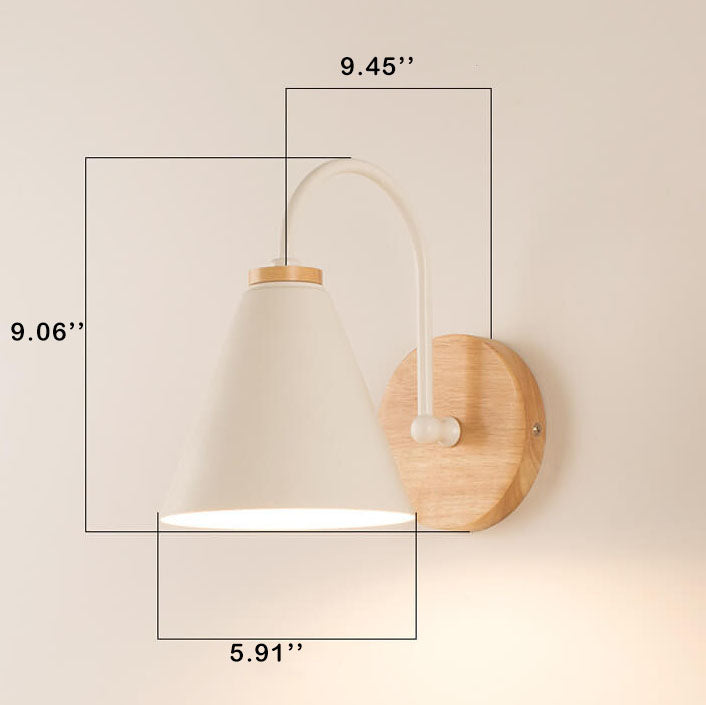 Minimalist Wooden Wall Sconce