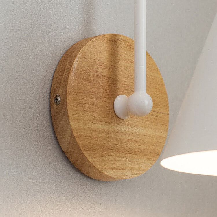 Minimalist Wooden Wall Sconce