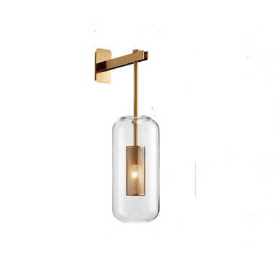 Minimalist Cylinder Glass Wall Lamp
