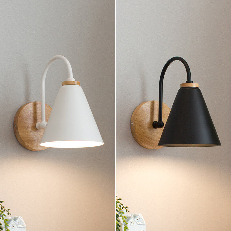 Minimalist Wooden Wall Sconce