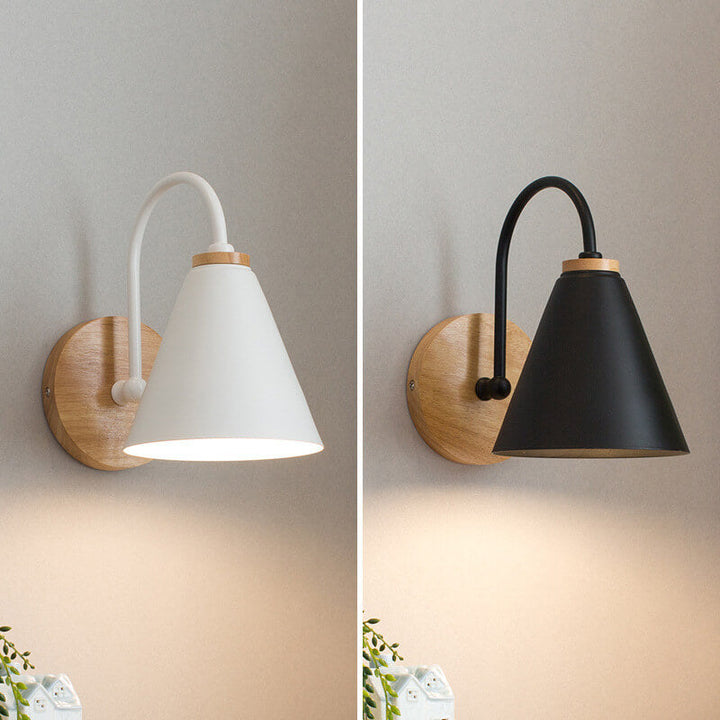 Minimalist Wooden Wall Sconce
