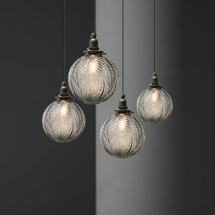 Retro Globe Glass Pendant Light