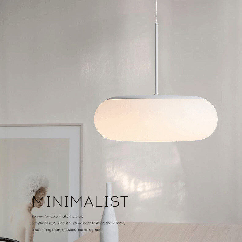 Minimalist Drum LED Pendant Light