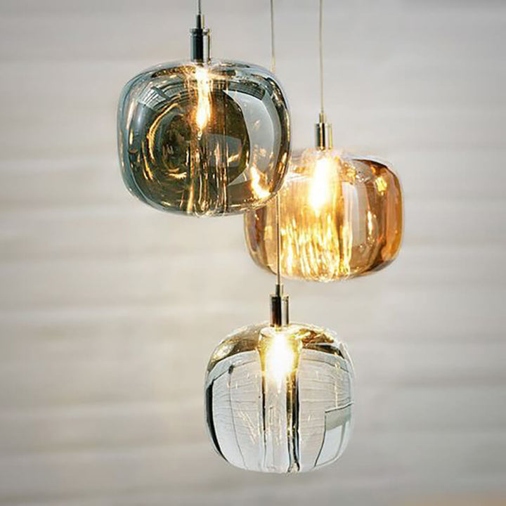 Modern Cube Glass Pendant Light