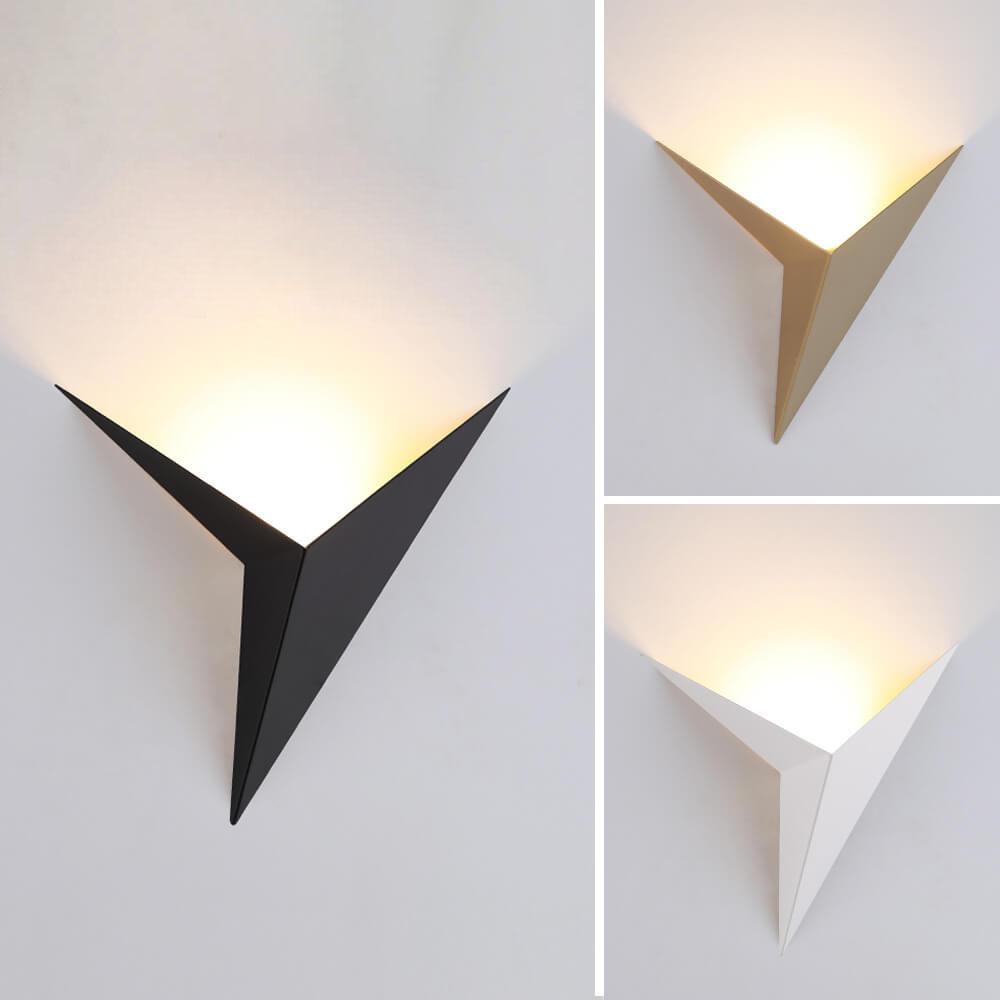 Modern Triangle Metal LED Wall Sconce