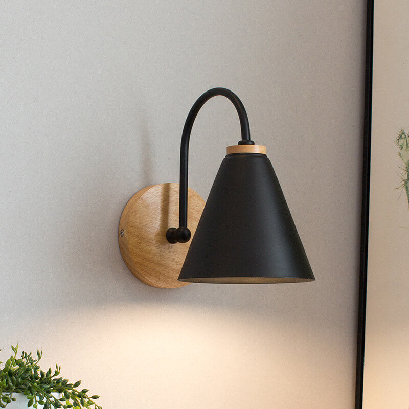 Minimalist Wooden Wall Sconce