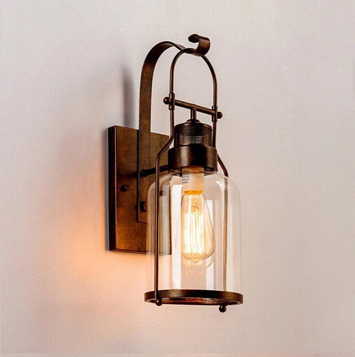 Vintage Lantern Wall Sconce