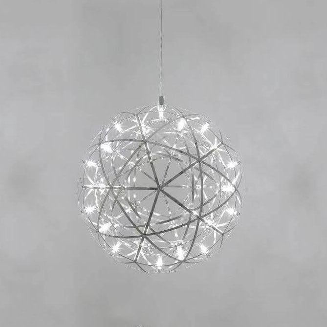 Contemporary Globe Iron 12-Light LED Pendant Light