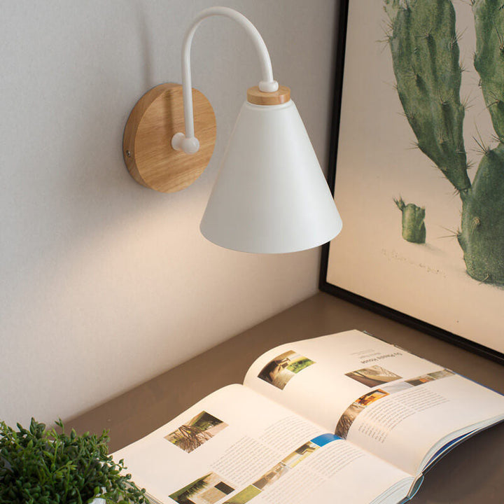 Minimalist Wooden Wall Sconce