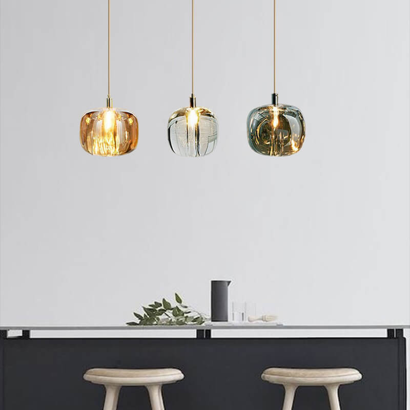 Modern Cube Glass Pendant Light