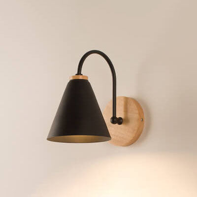 Minimalist Wooden Wall Sconce