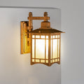 Modern Waterproof Solar Aluminum Chinese Pavilion Shape 1-Light Wall Sconce Lamp