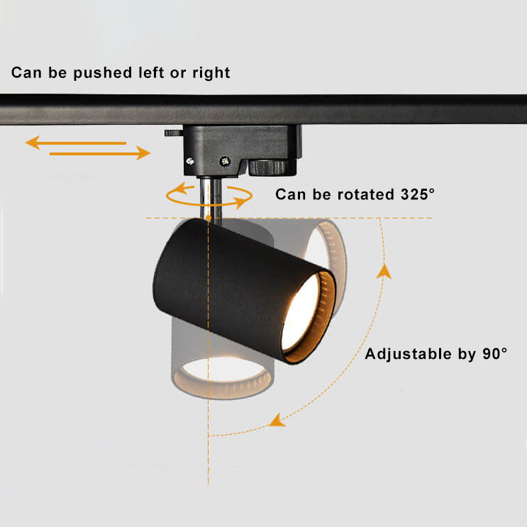 Rotatable Aluminium LED Track Spotlight