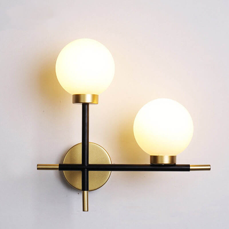 Minimalist Glass 2-Light Wall Sconce