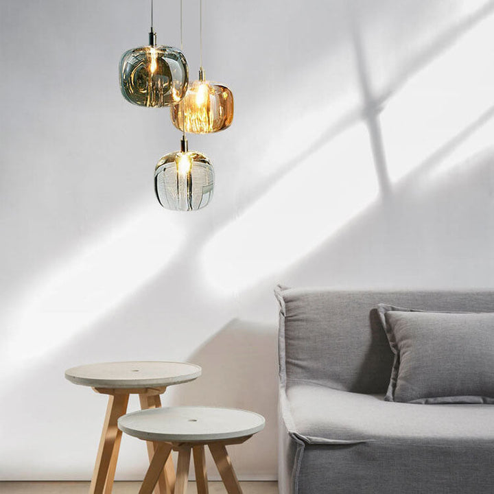 Modern Cube Glass Pendant Light