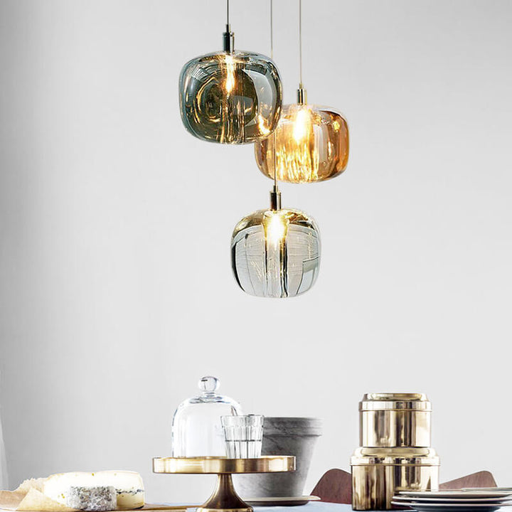 Modern Cube Glass Pendant Light
