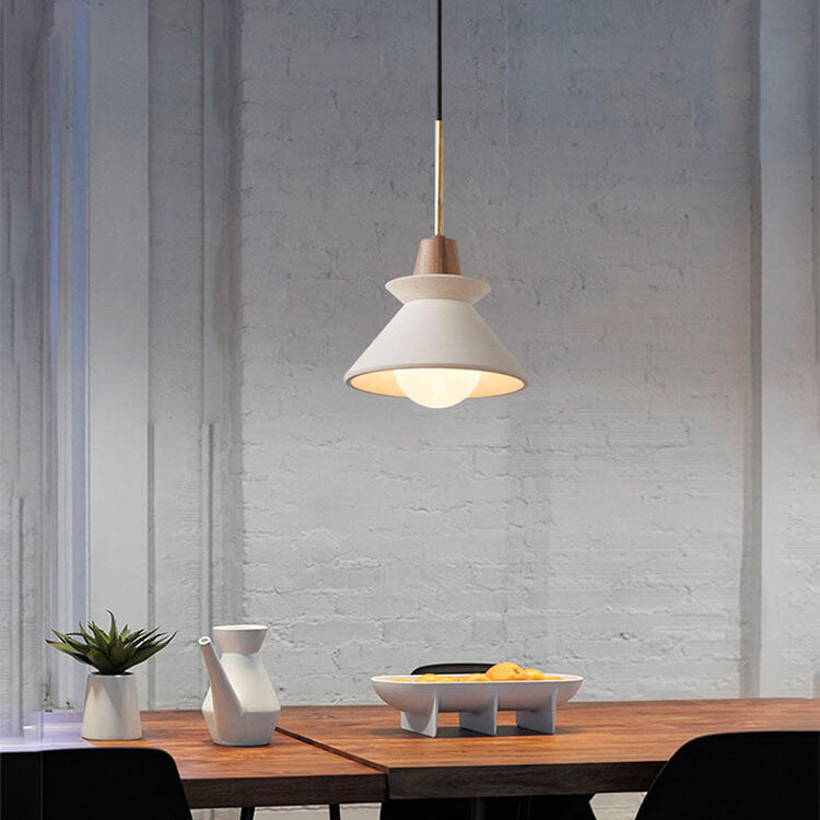 White Minimalist Pendant Light