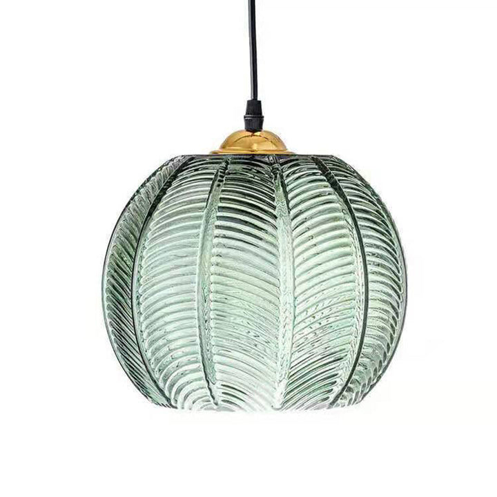 Contemporary Leaf Glass Pendant Light