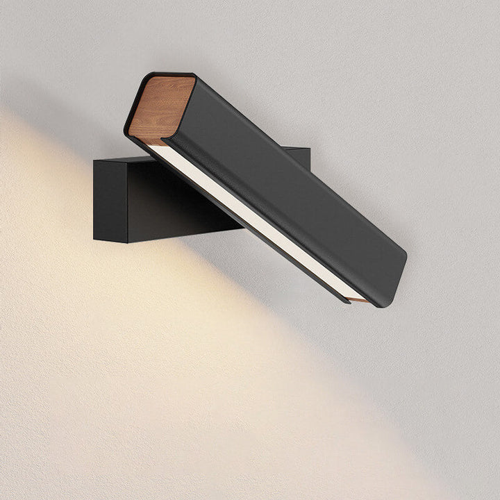 Minimalist Rectangular Aluminum Rotatable LED Wall Sconce