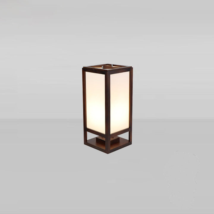 Traditional Rectangular Wood Floor Lamp