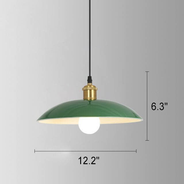 Industrial Dome Iron Pendant Light