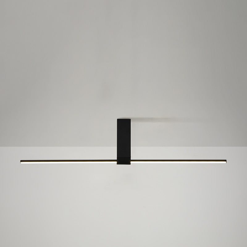 Minimalist Aluminum LED Semi-Flush Ceiling Light