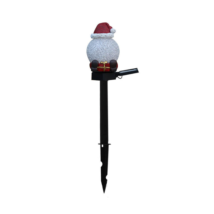 Christmas Solar Snowman Lawn Light