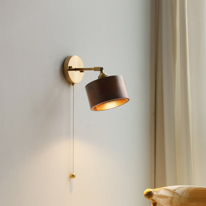 Nordic Round Copper Wall Sconce