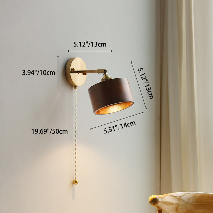 Nordic Round Copper Wall Sconce