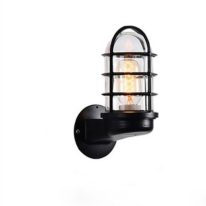 Contemporary Round Aluminum Waterproof Wall Sconce